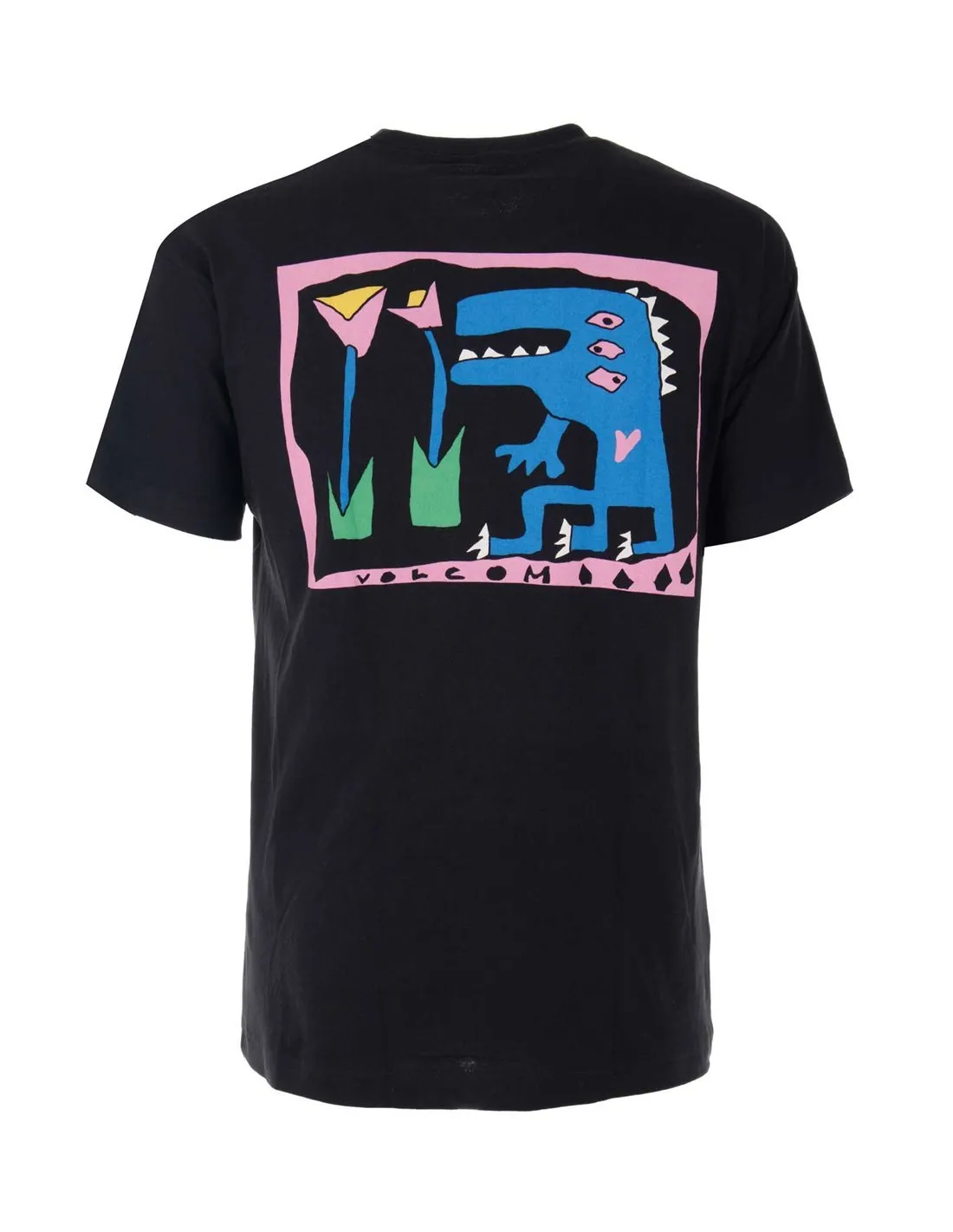 VOLCOM  CAMISETA NEGRA ARTHUR DINO LSE SST A4332413 HOMBRE