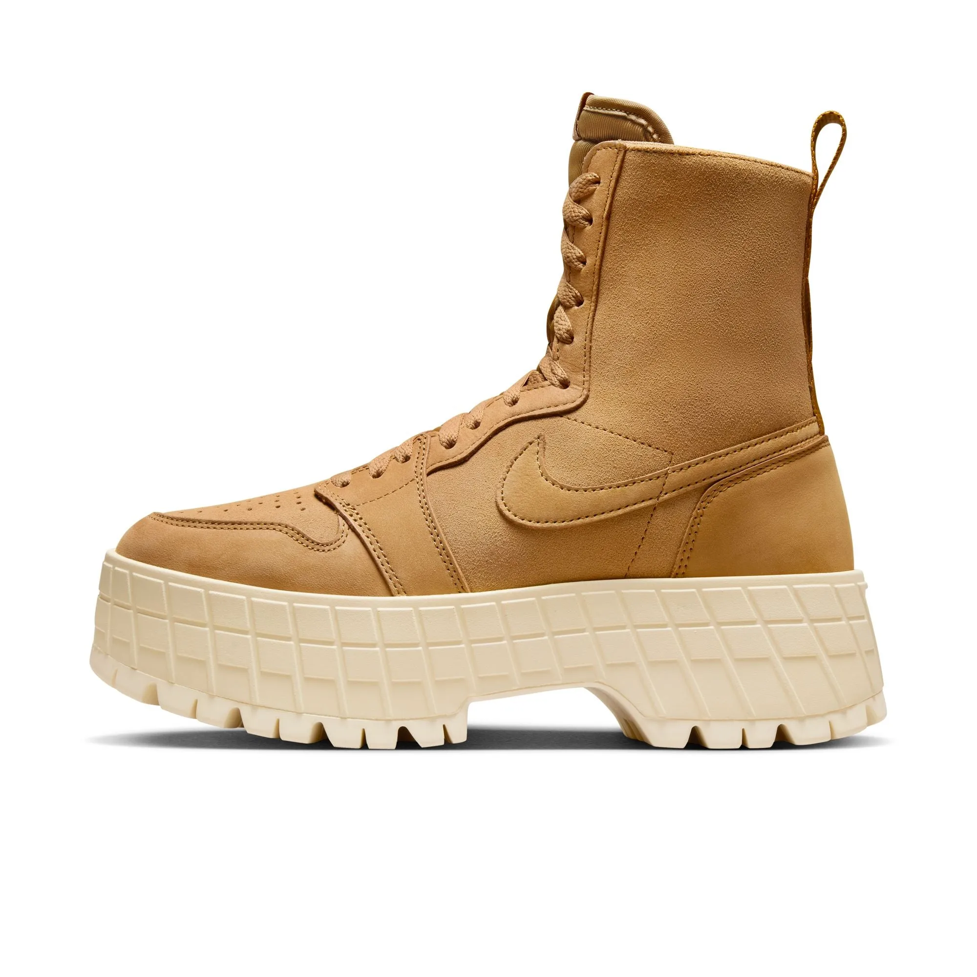 WOMEN AIR JORDAN 1 BROOKLYN WHEAT/MUSLINWHEAT