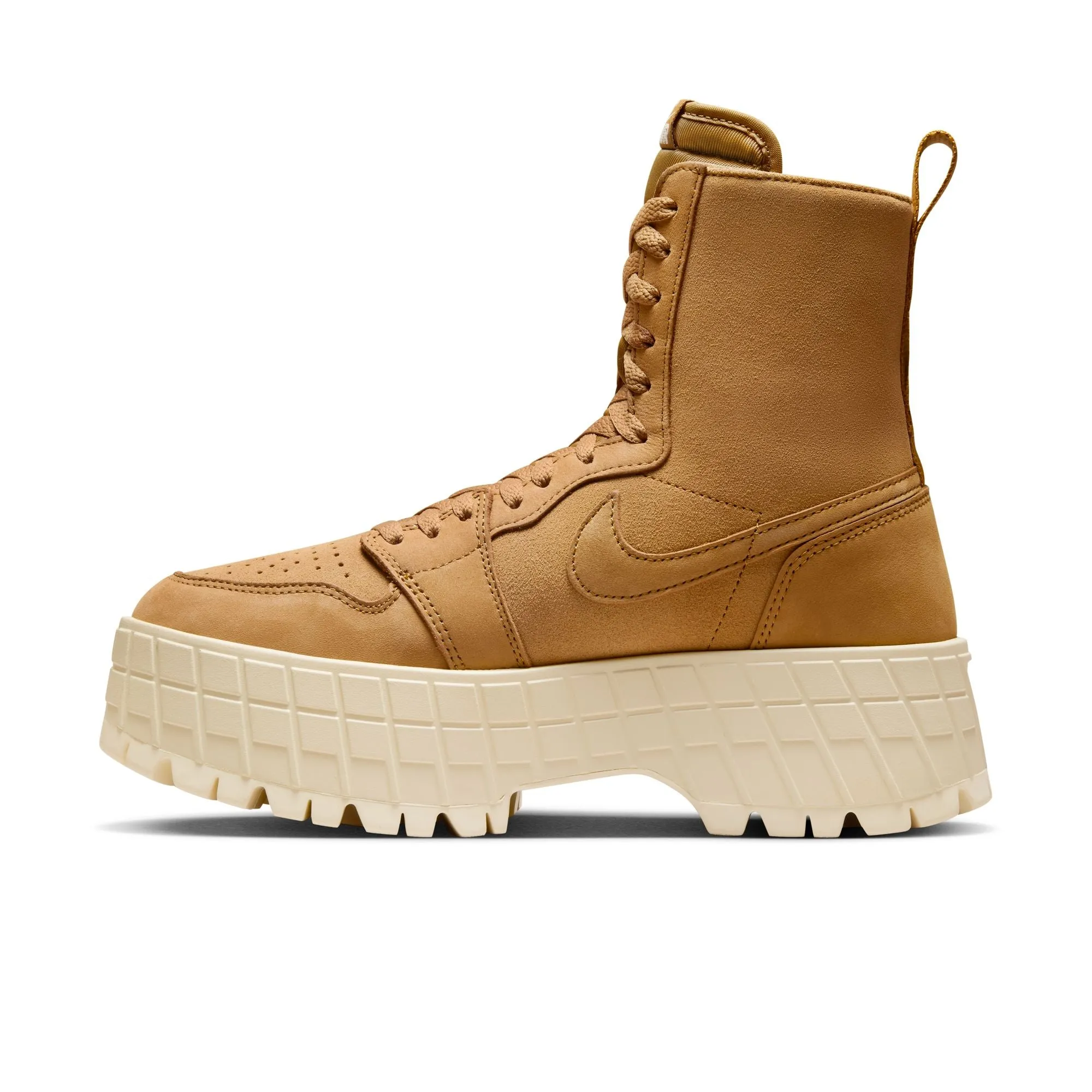 WOMEN AIR JORDAN 1 BROOKLYN WHEAT/MUSLINWHEAT