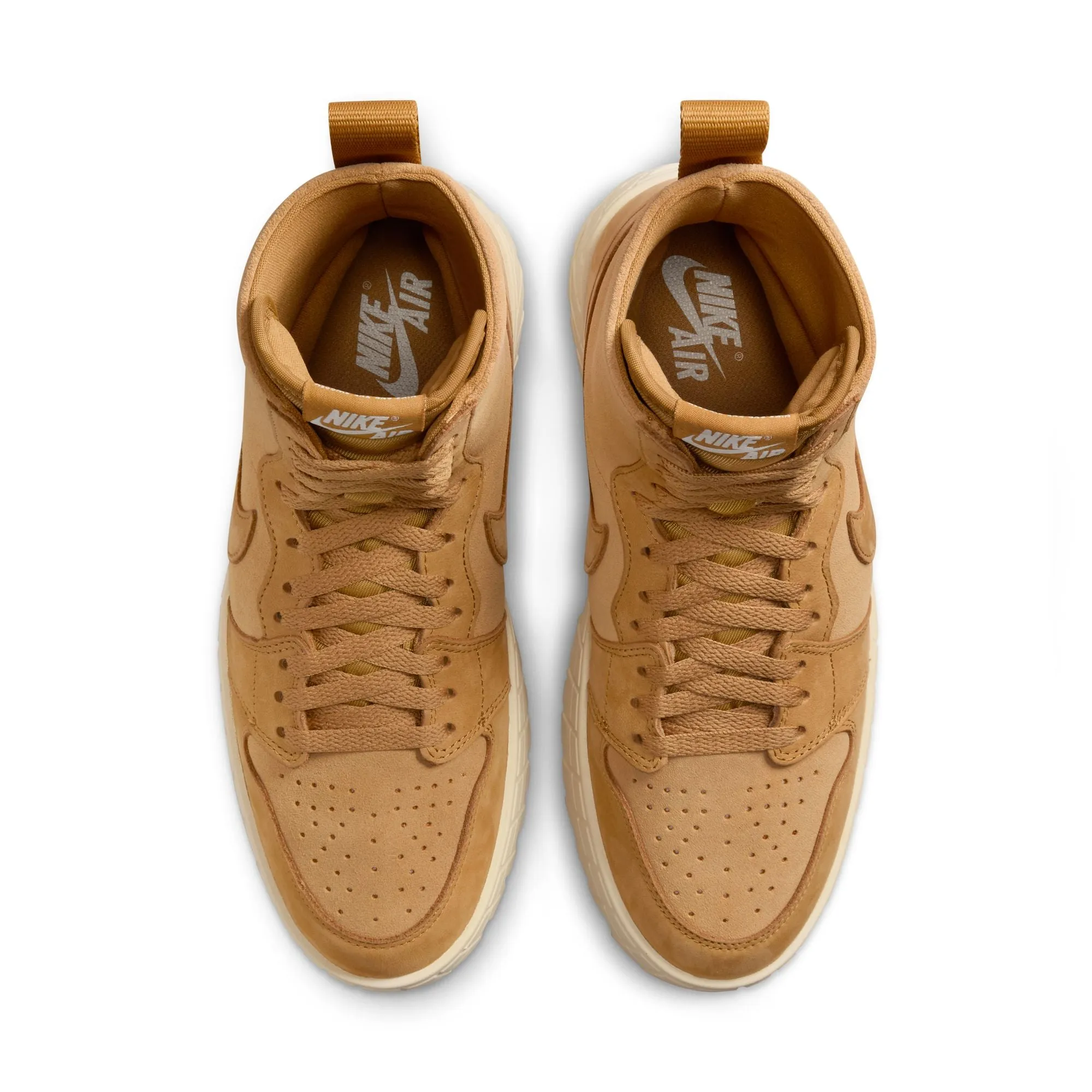 WOMEN AIR JORDAN 1 BROOKLYN WHEAT/MUSLINWHEAT