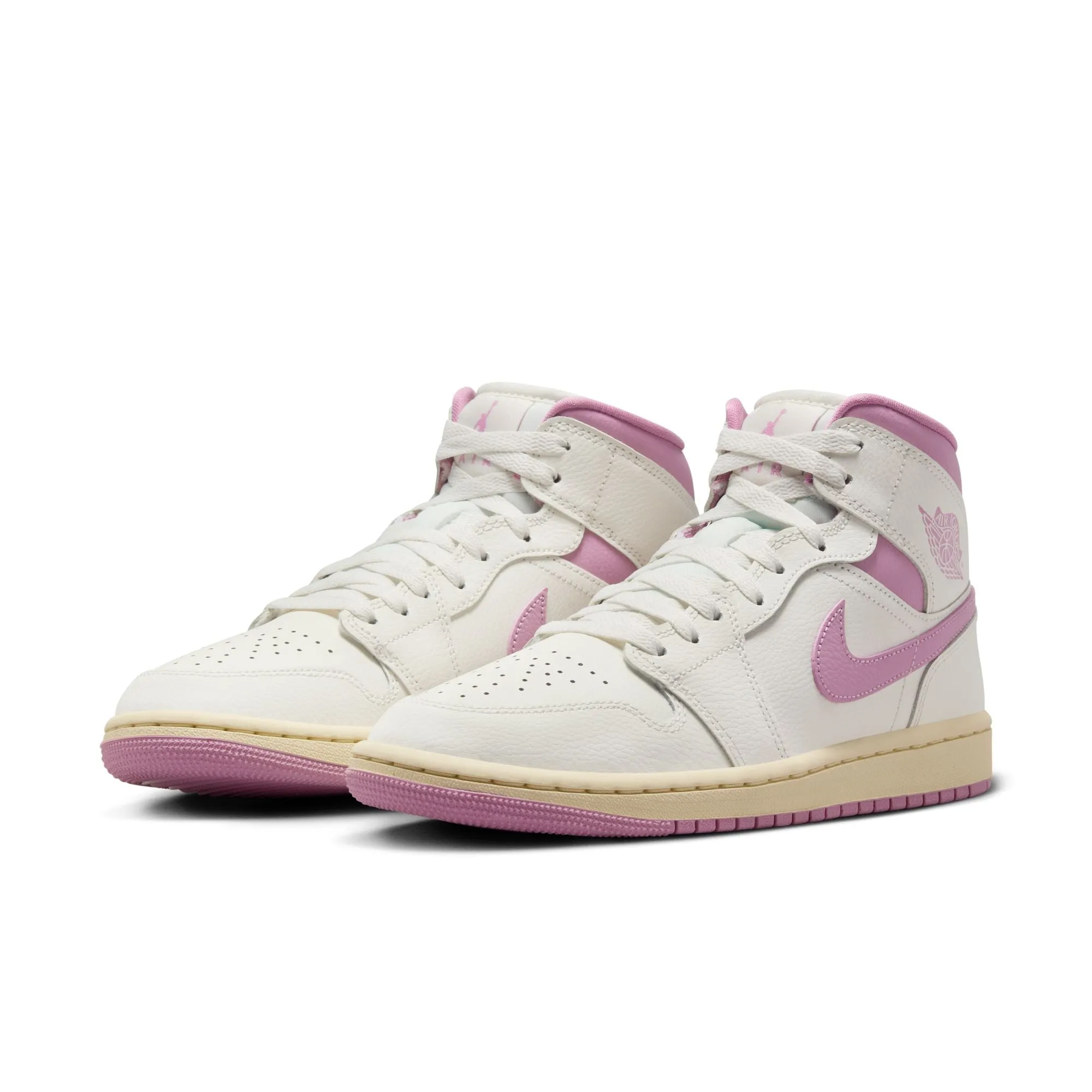 WOMEN AIR JORDAN 1 MID SAIL/ORCHIDMUSLIN