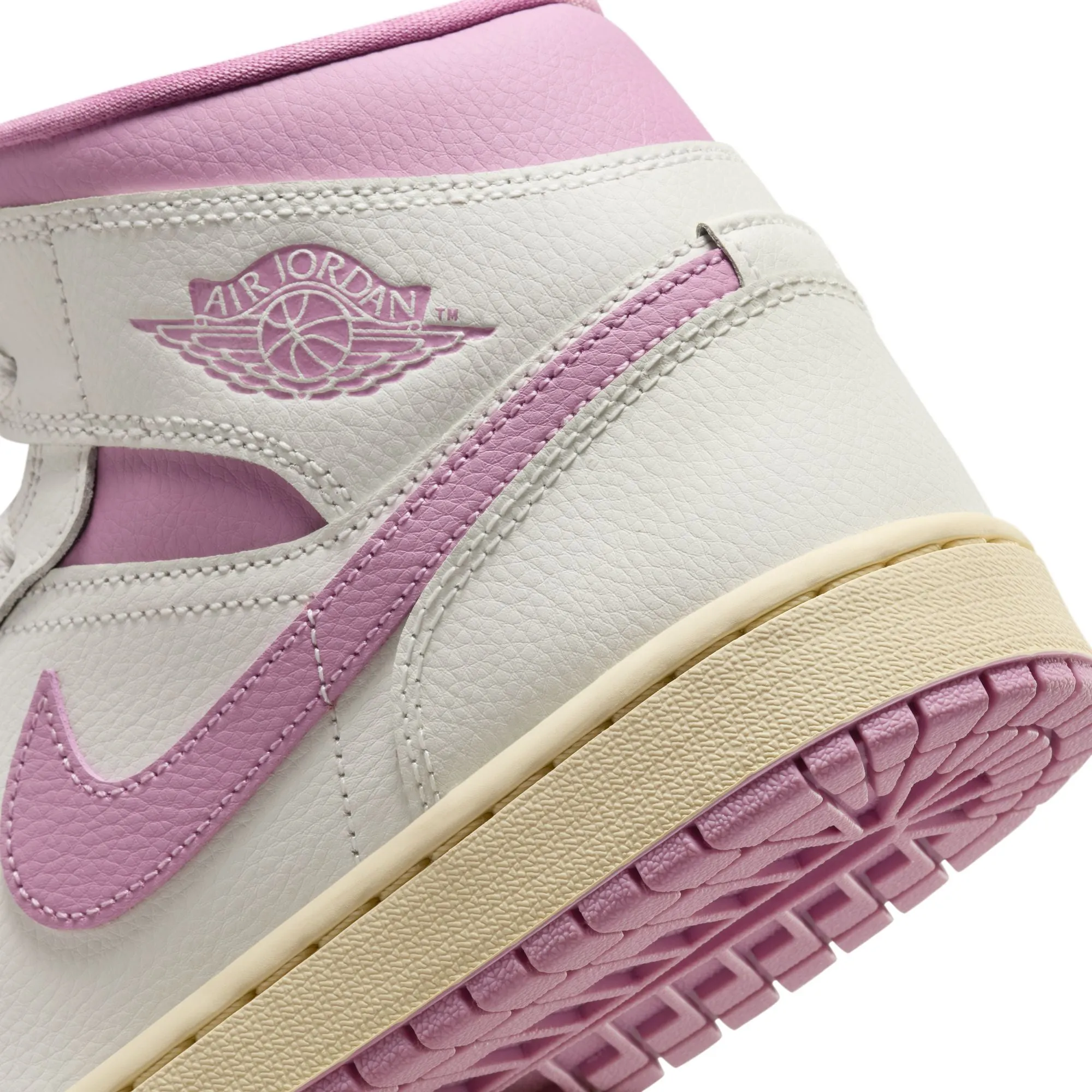 WOMEN AIR JORDAN 1 MID SAIL/ORCHIDMUSLIN