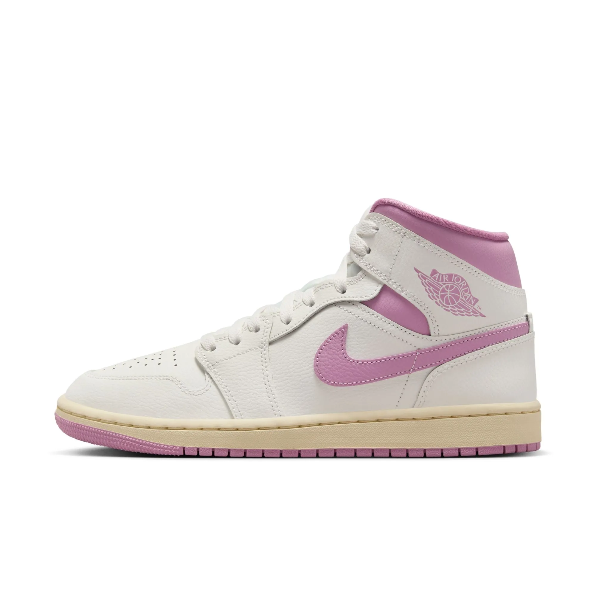 WOMEN AIR JORDAN 1 MID SAIL/ORCHIDMUSLIN