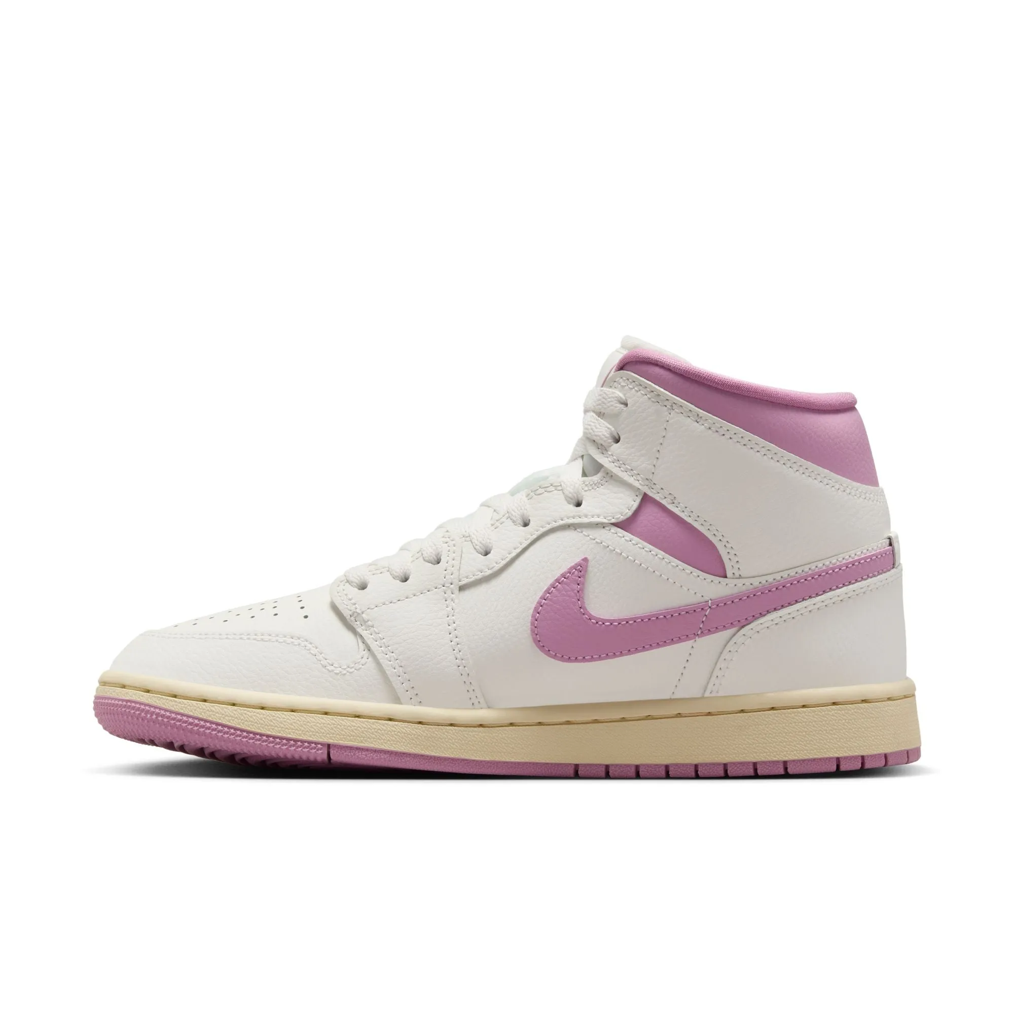 WOMEN AIR JORDAN 1 MID SAIL/ORCHIDMUSLIN