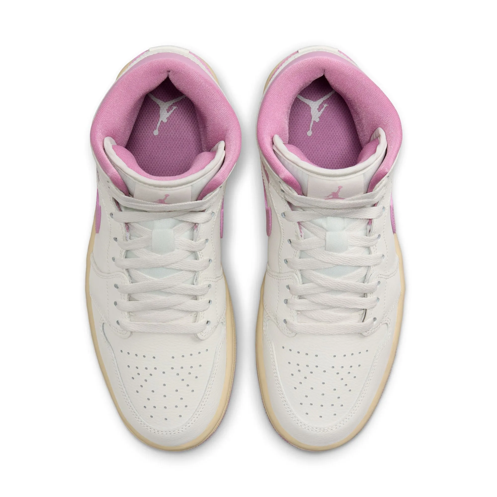 WOMEN AIR JORDAN 1 MID SAIL/ORCHIDMUSLIN