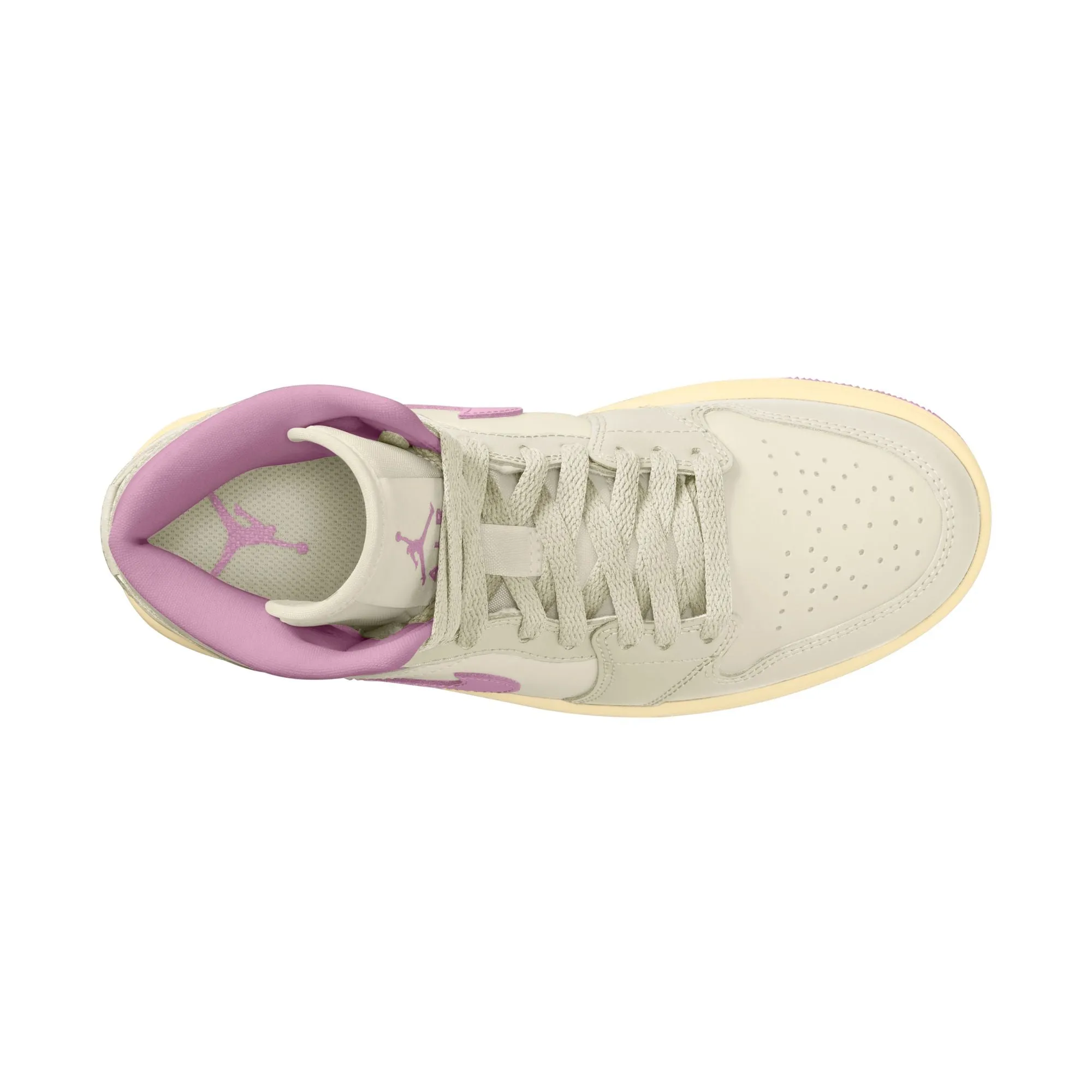 WOMEN AIR JORDAN 1 MID SAIL/ORCHIDMUSLIN