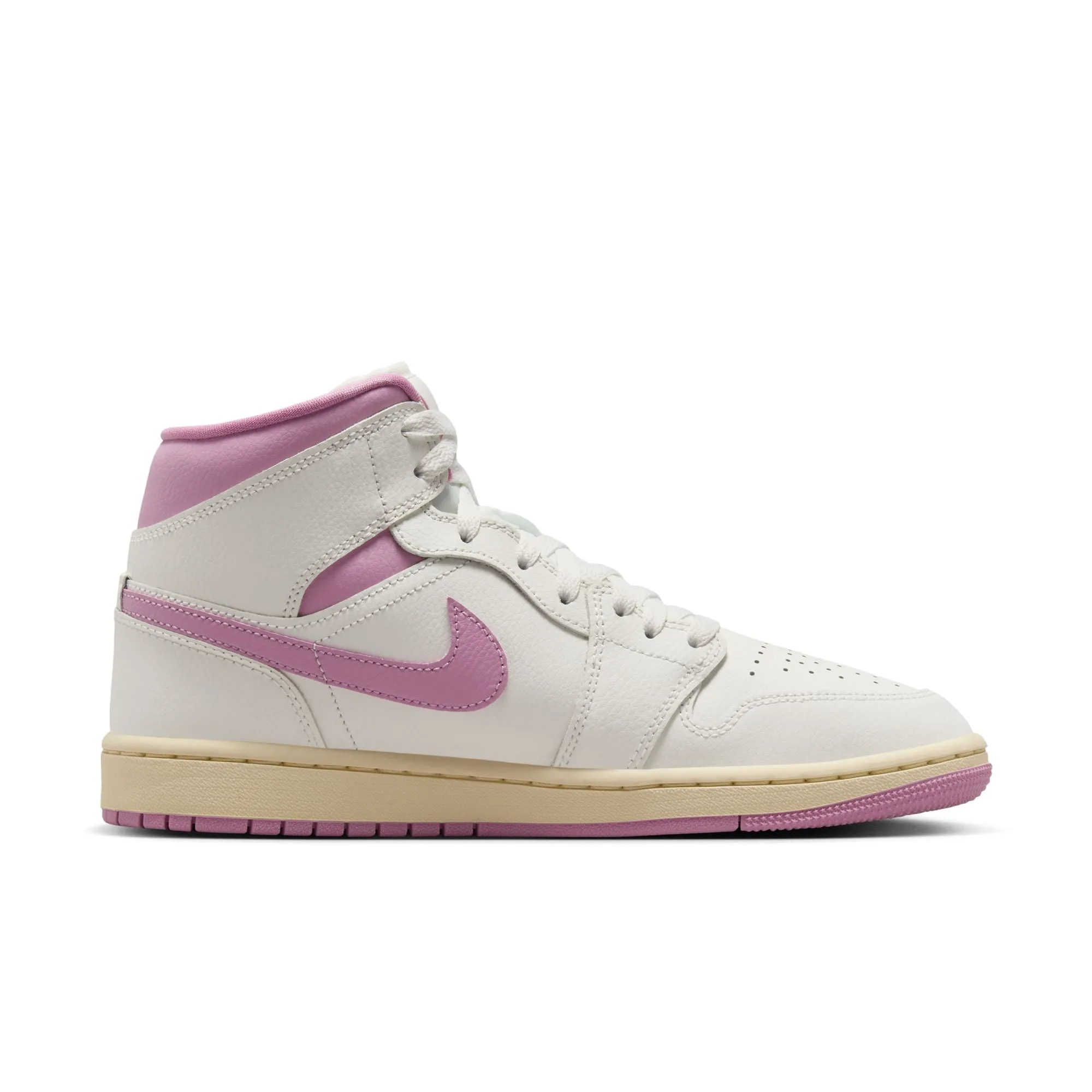 WOMEN AIR JORDAN 1 MID SAIL/ORCHIDMUSLIN