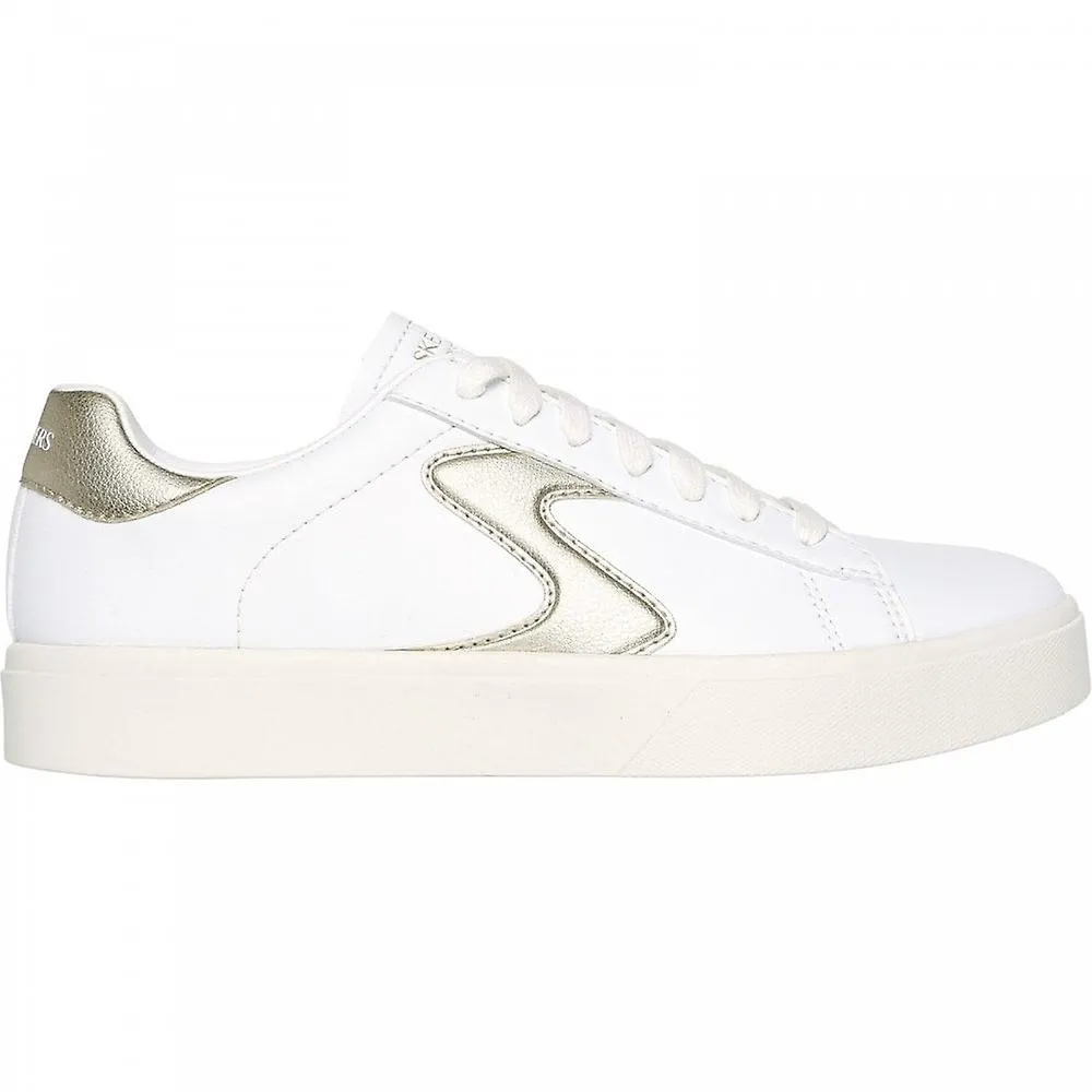 WOMEN'S SKECHERS EDEN LX  BEAMING GLORY | WHITE/GOLD | WOMENS LACE UP TRAINERS
