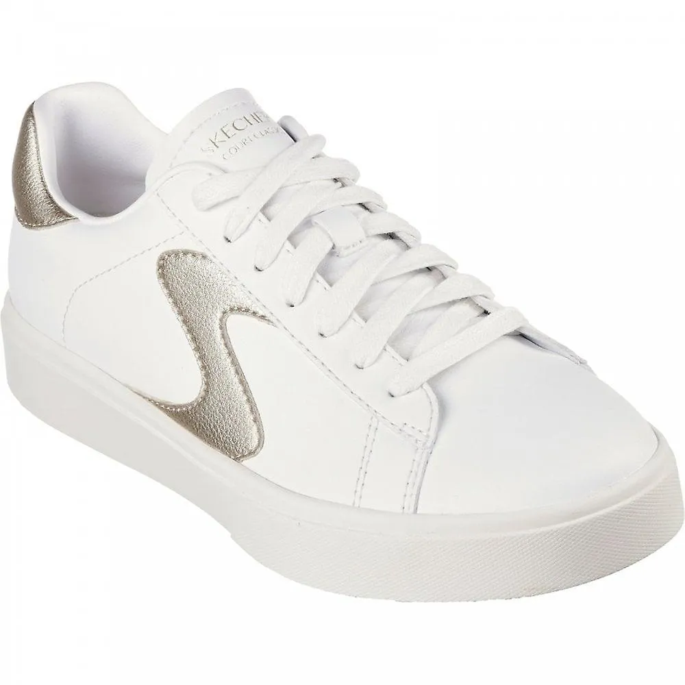 WOMEN'S SKECHERS EDEN LX  BEAMING GLORY | WHITE/GOLD | WOMENS LACE UP TRAINERS
