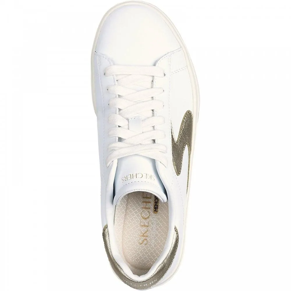 WOMEN'S SKECHERS EDEN LX  BEAMING GLORY | WHITE/GOLD | WOMENS LACE UP TRAINERS