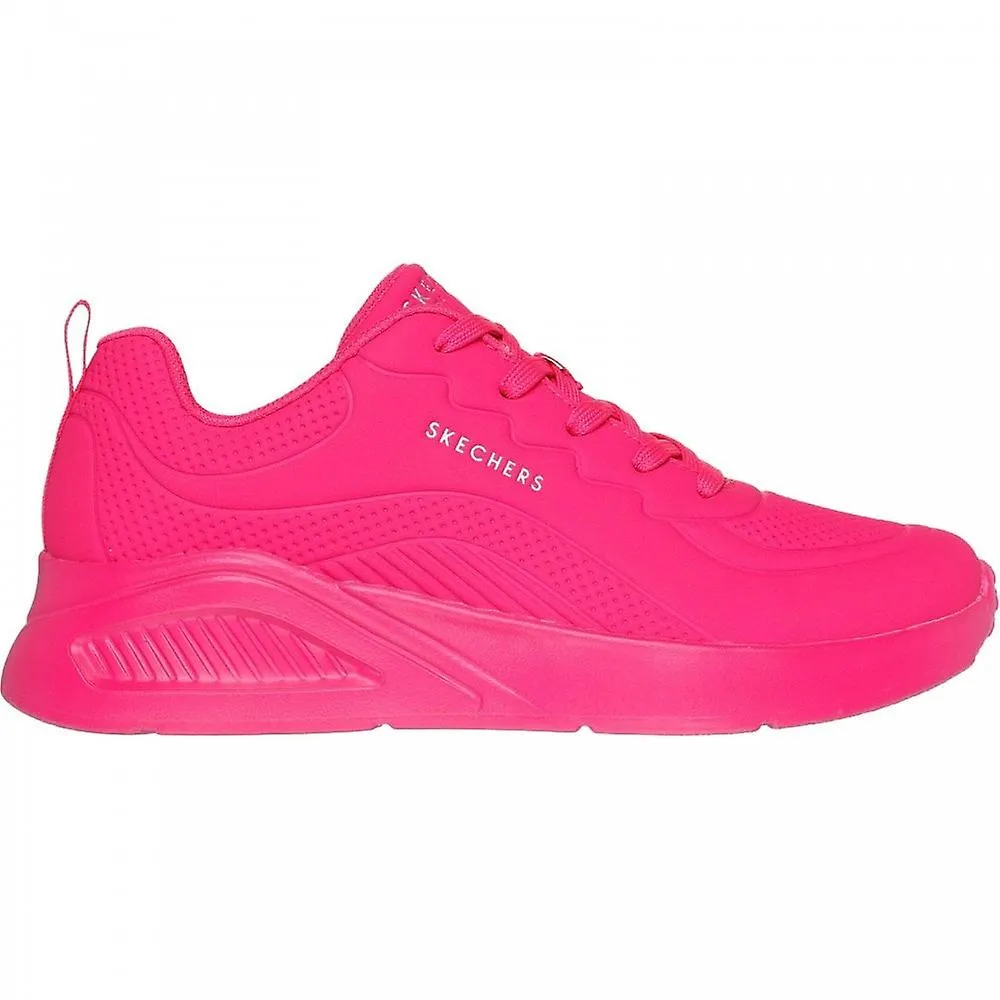 WOMEN'S SKECHERS UNO LITE  LIGHTER ONE | HOT PINK | WOMENS LACE UP TRAINERS