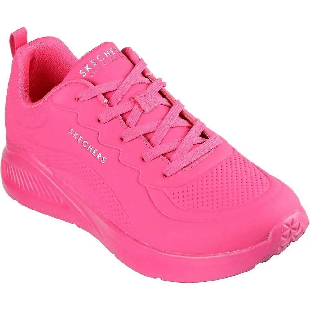WOMEN'S SKECHERS UNO LITE  LIGHTER ONE | HOT PINK | WOMENS LACE UP TRAINERS
