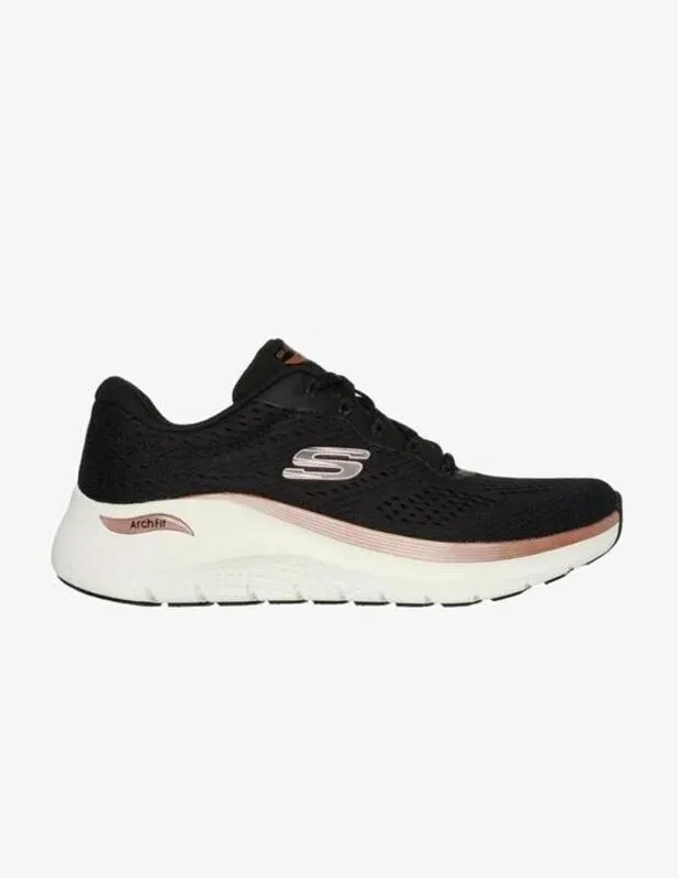 ZAPATILLA SKECHERS ARCH FIT 2.0GLOW THE DISTANCE EN NEGRO