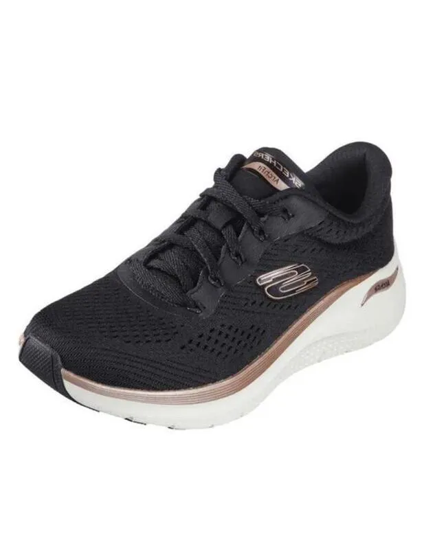 ZAPATILLA SKECHERS ARCH FIT 2.0GLOW THE DISTANCE EN NEGRO