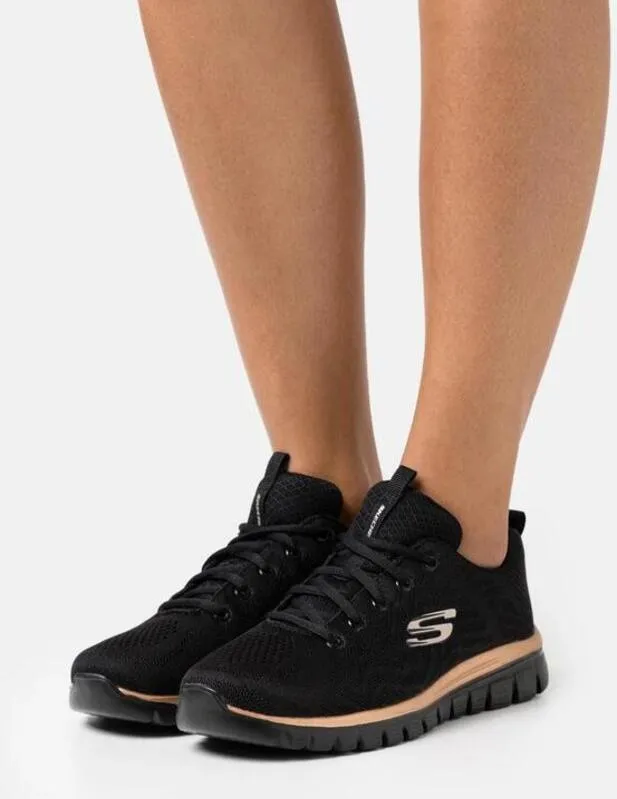 ZAPATILLA SKECHERS GRACEFULGET CONNECTED EN NEGRO MUJER