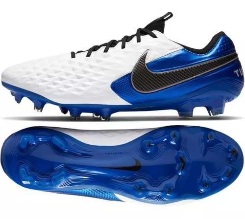 Zapato Fútbol Legend 8 Elite Fg White/blue Originales