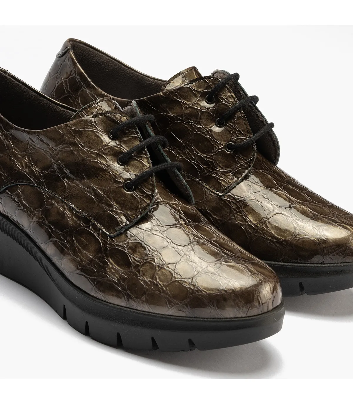 Zapatos de cordones con plataforma