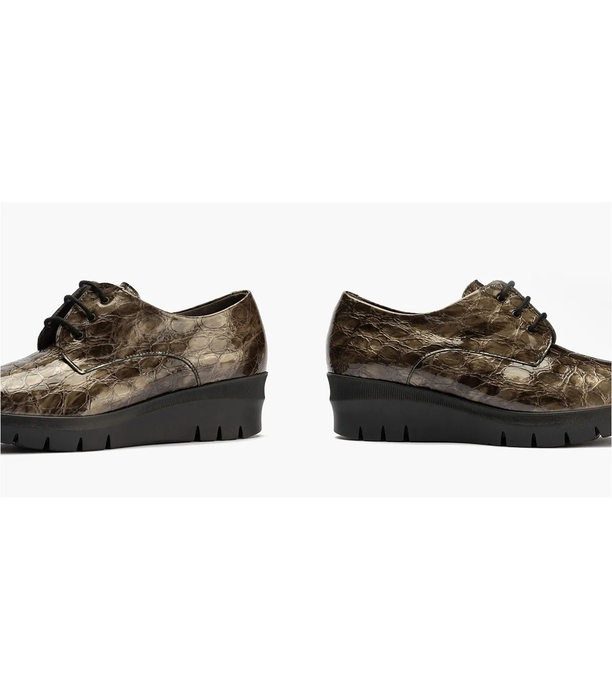 Zapatos de cordones con plataforma