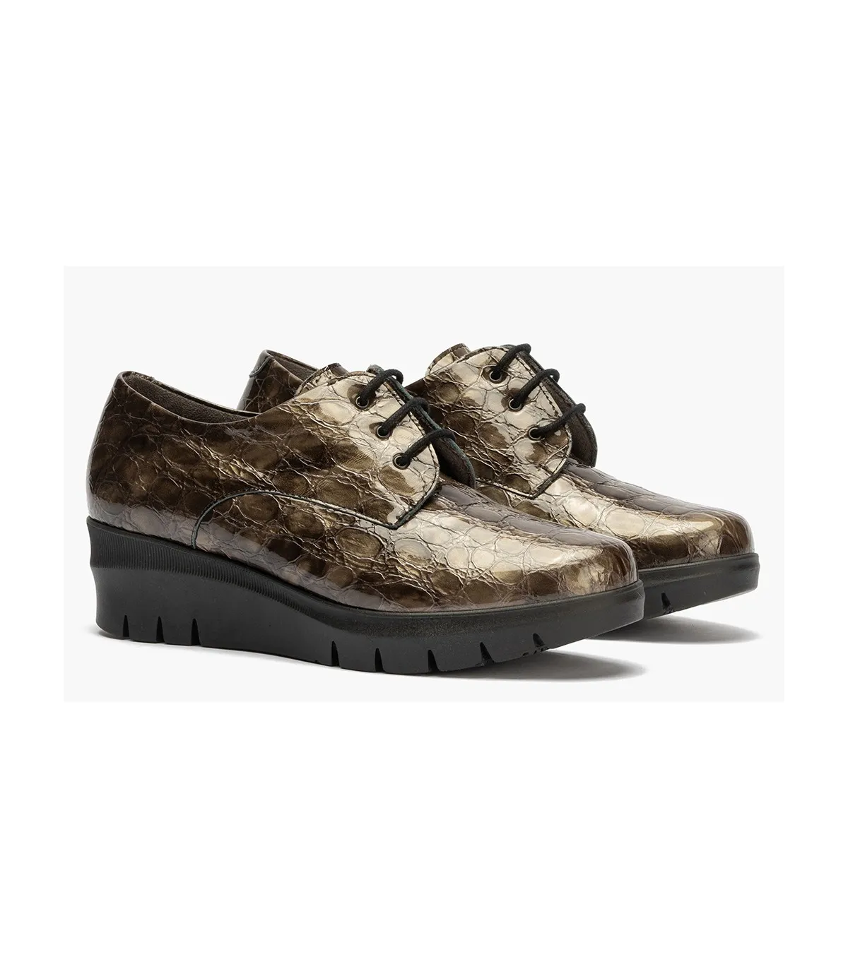 Zapatos de cordones con plataforma