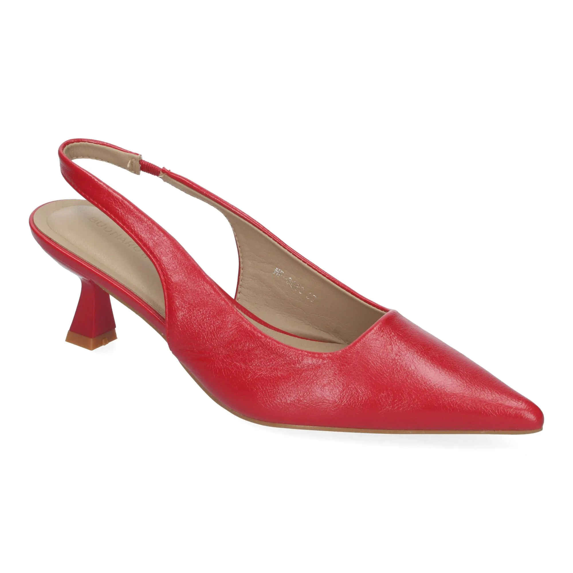 ZAPATOS DE TACóN BAJO PARA VESTIR Y FIESTA MUJER COLOR ROJO HF3083
