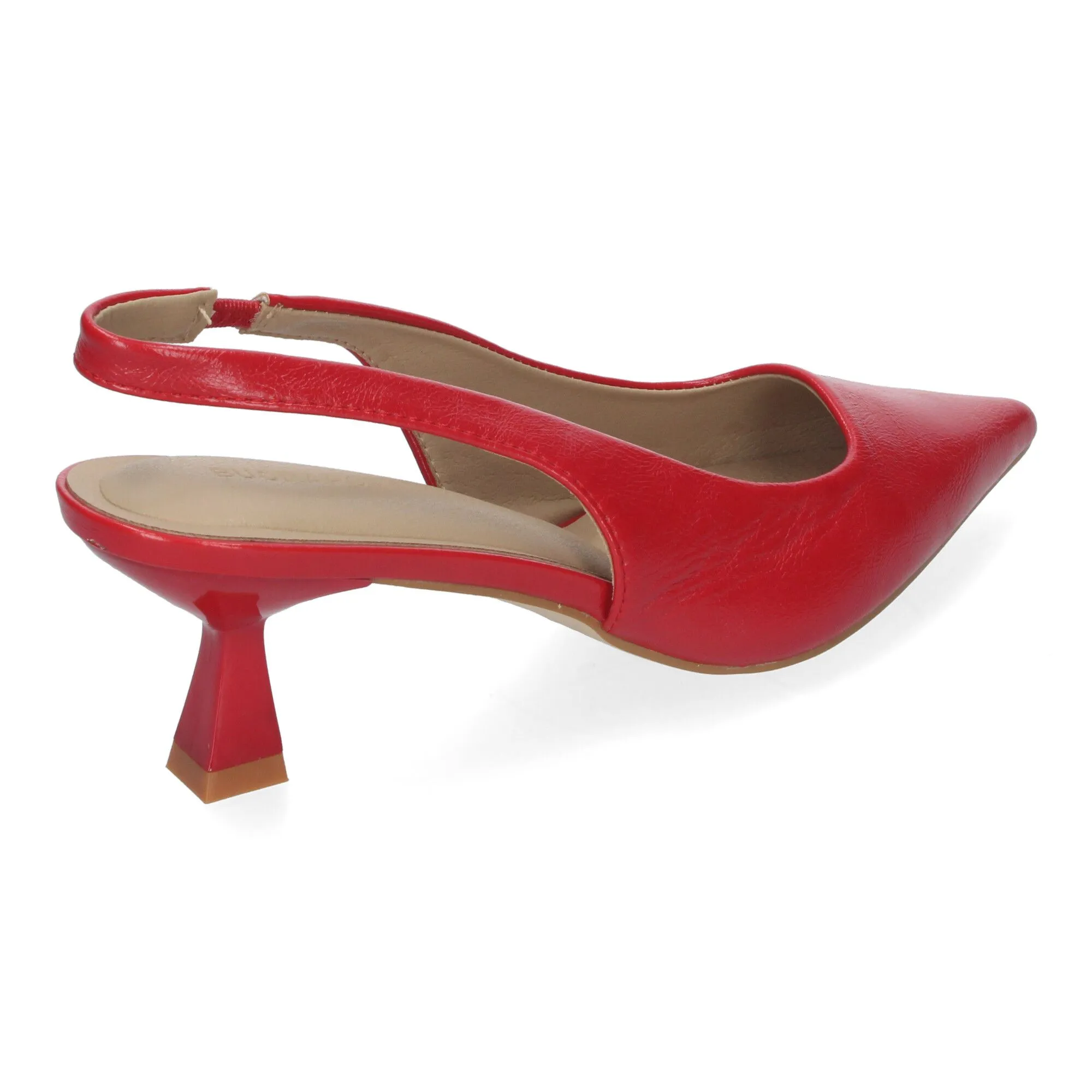 ZAPATOS DE TACóN BAJO PARA VESTIR Y FIESTA MUJER COLOR ROJO HF3083
