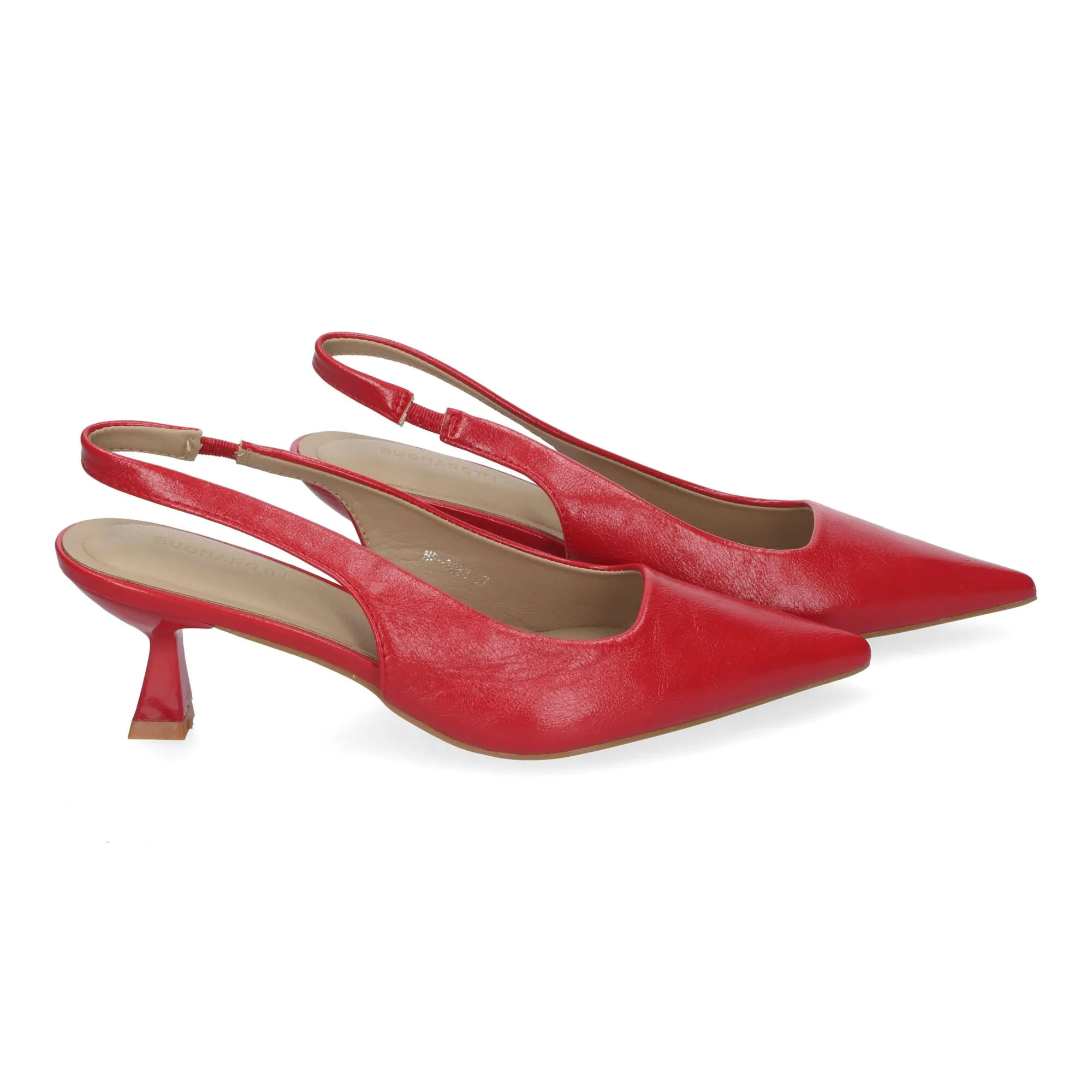 ZAPATOS DE TACóN BAJO PARA VESTIR Y FIESTA MUJER COLOR ROJO HF3083