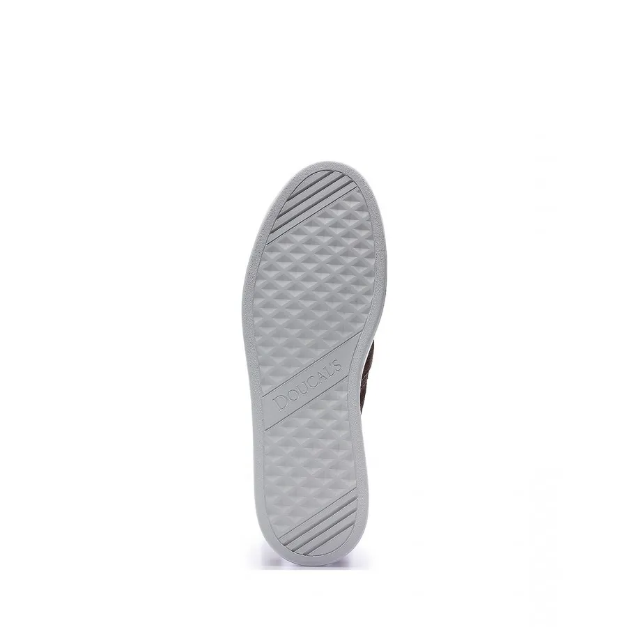 Zapatos Hombres Sneakers DOUCAL'S IM06 Wash Caffe Marron