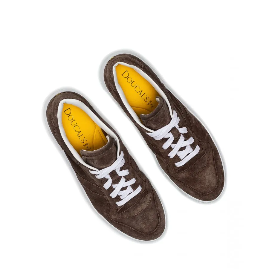 Zapatos Hombres Sneakers DOUCAL'S IM06 Wash Caffe Marron