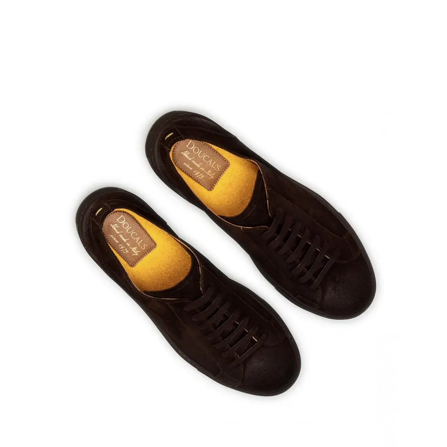 Zapatos Hombres Sneakers DOUCAL'S RM00 Oil TMoro Marron