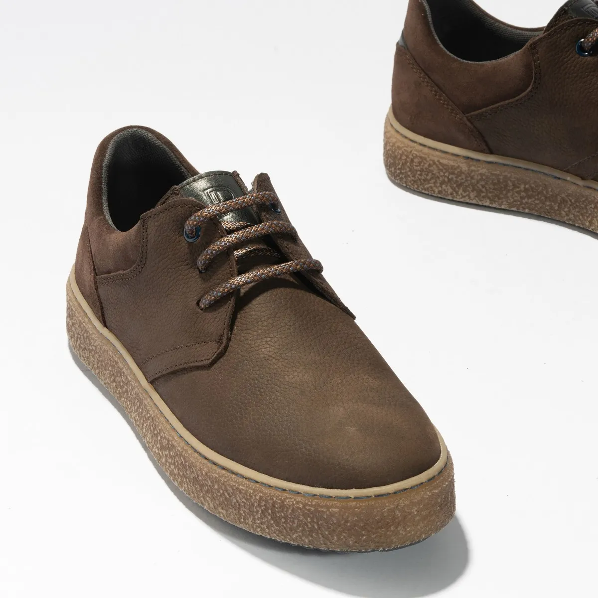 Zapatos Pitillos Blucher de Hombre Nobuk marrón 4910