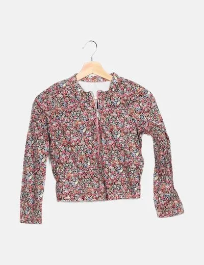 Zara Chaqueta bomber floral