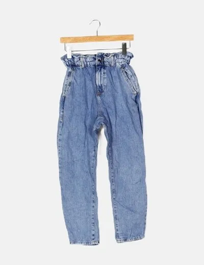 Zara Jeans azul baggy