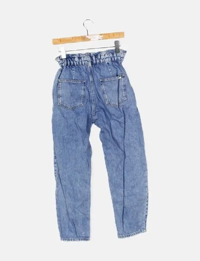 Zara Jeans azul baggy