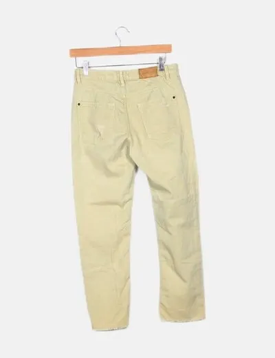 Zara Jeans verde skinny